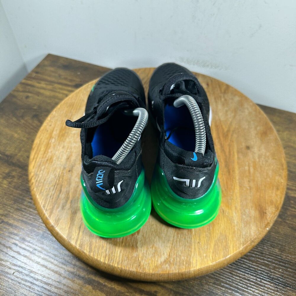 Nike Air Max 270 GS Black Green Blue Shoes Women's Size 7.5 FZ4356-001 - Picture 4 of 8